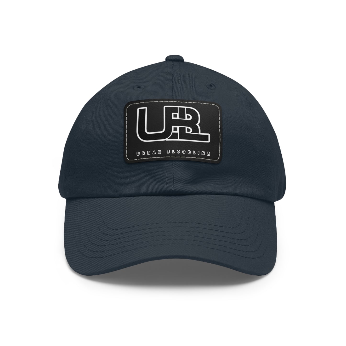 Dad Hat with Leather Patch (Rectangle)