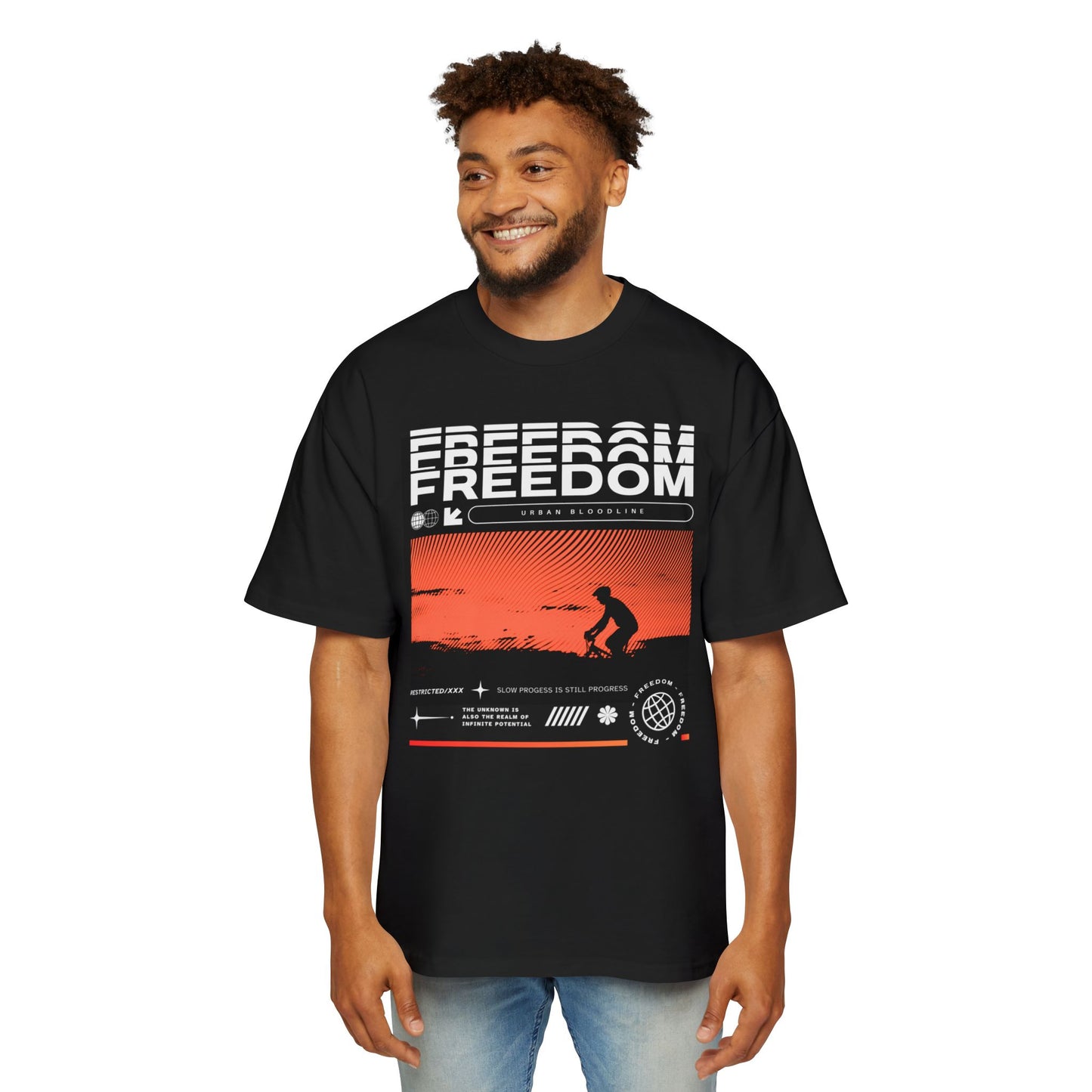 Freedom Men's Heavy Oversized Tee