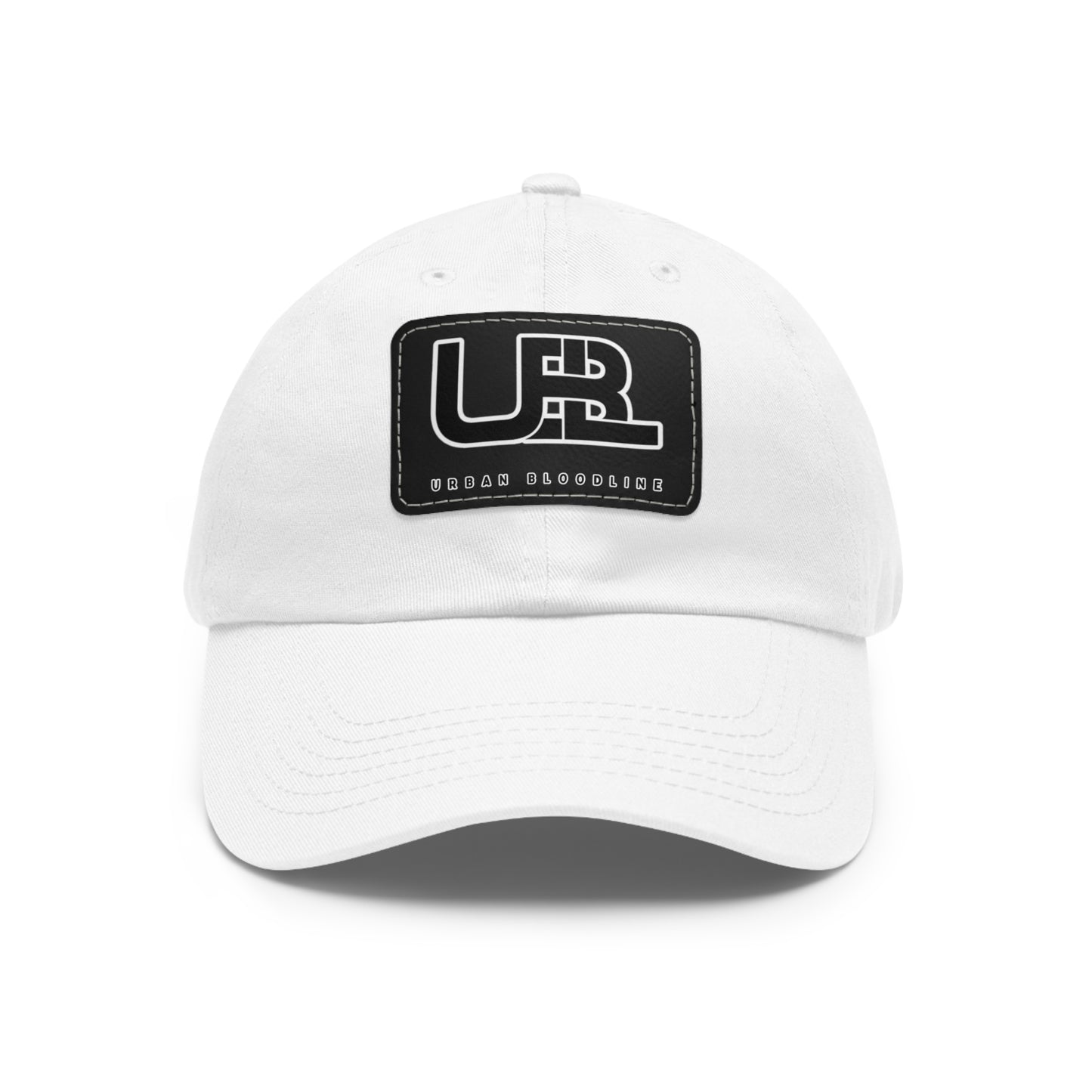 Dad Hat with Leather Patch (Rectangle)