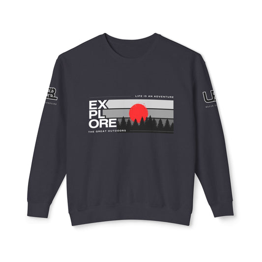 Explore Unisex Lightweight Crewneck Sweatshirt